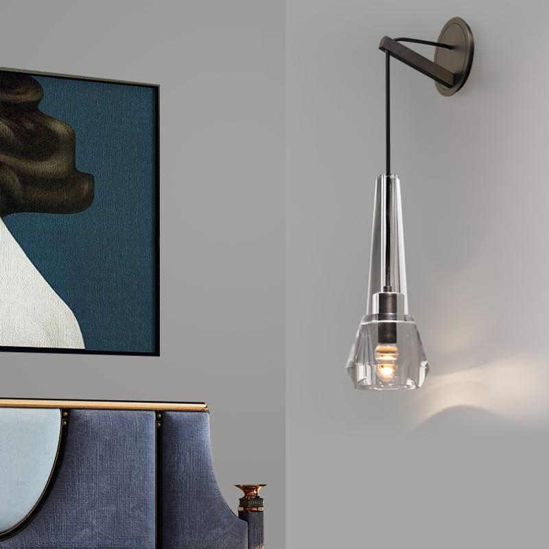 Apollin Lead Crystal Wall Sconce Modern Wall Lamp