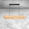 Rim Rectangular Calcite Chandelier 5472