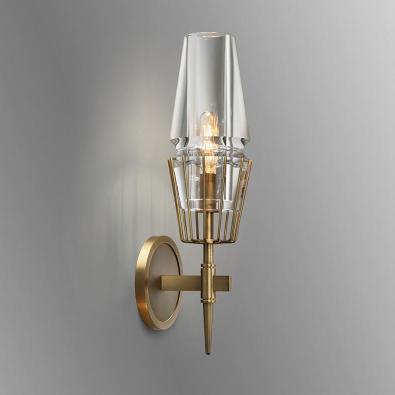 Chaillot Crystal Shade Wall Sconce Modern Wall Lamp-konalight