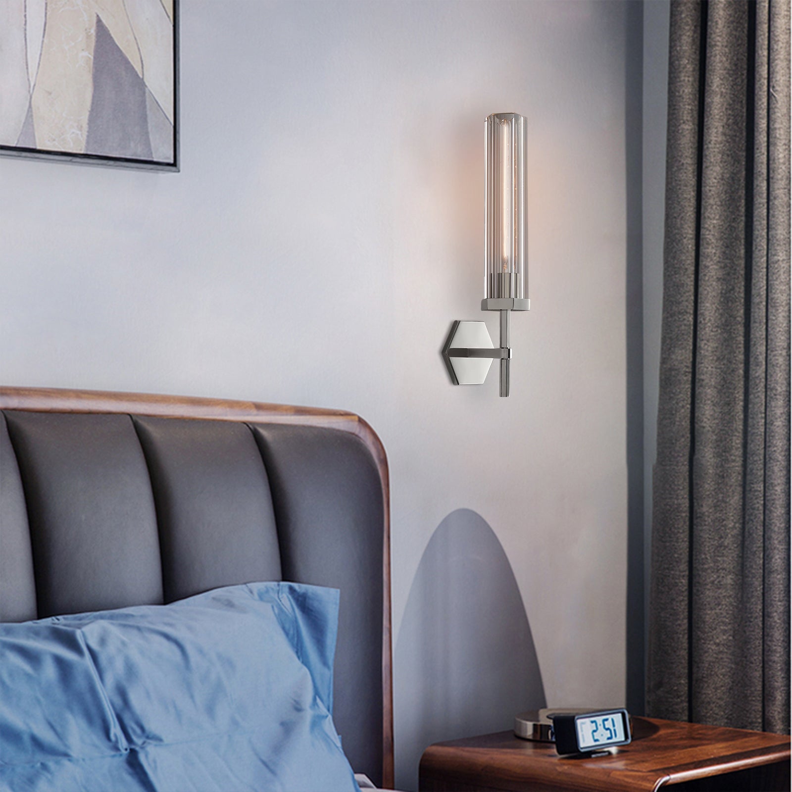 Lambeth Hexagonal Grand Brass Wall Sconce