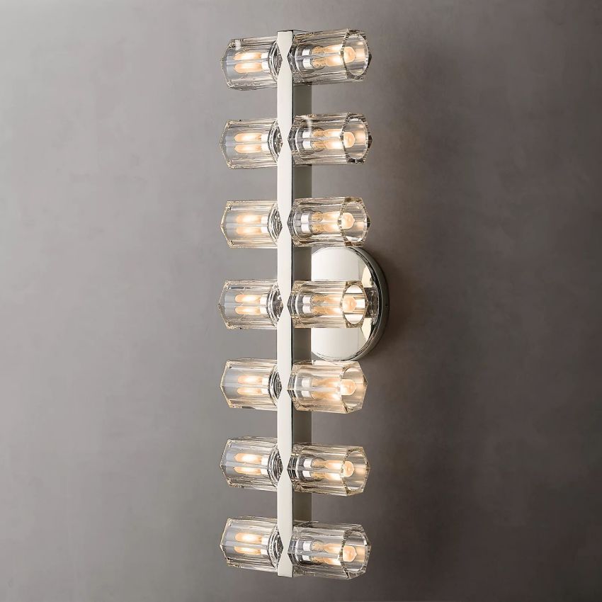 Arcachon 14-Light K9 Crystal Glass Modern Wall Lamp