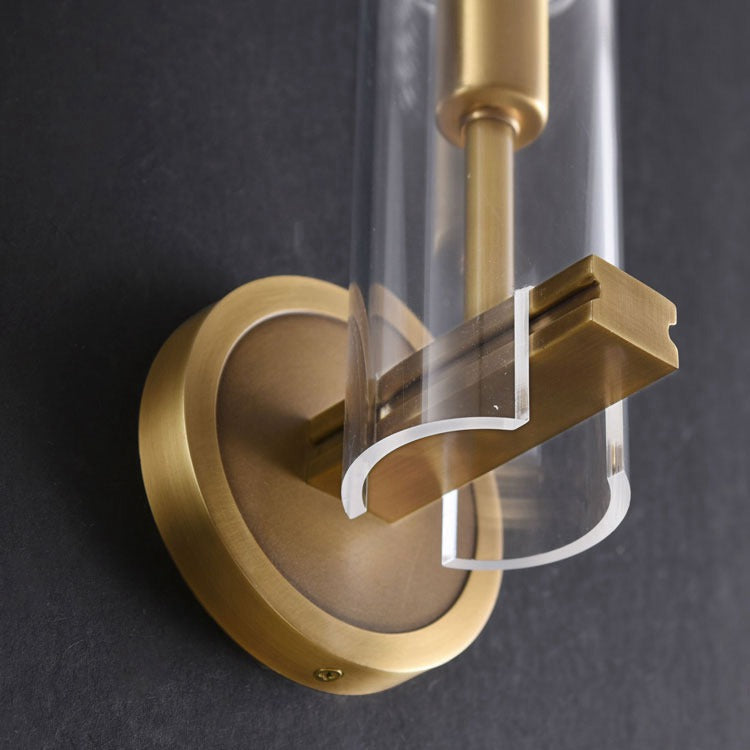 Modern Glass Tube Single Head Wall Sconce