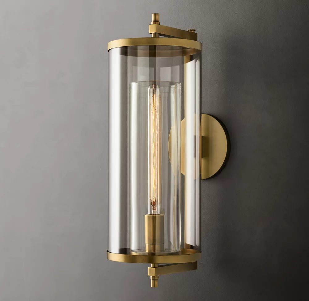 Devaux Square Shade Grand Wall Sconce 23H