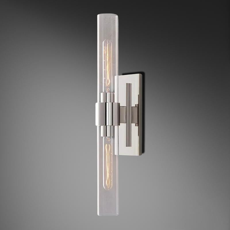Bamcee Glass Shaded Linear Wall Sconce 23H Modern Wall Lamp