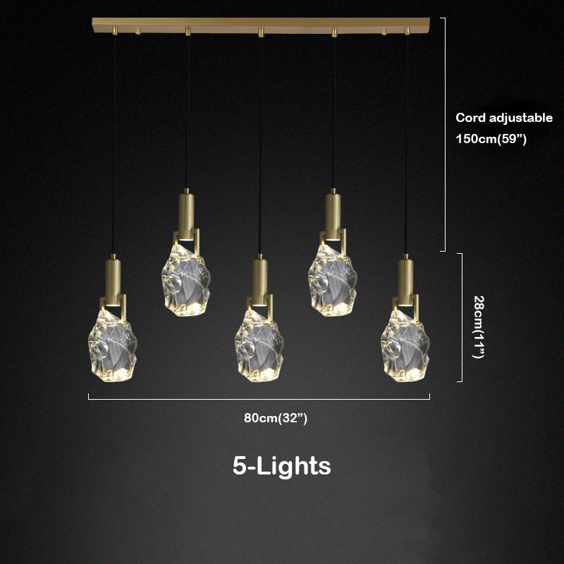 Iraegular Crystal Pendant Light