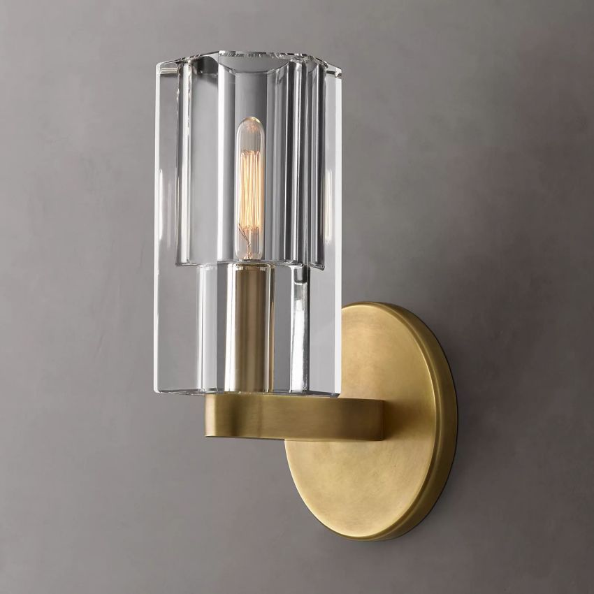 Bamcee Single Head K9 Crystal Glass Wall Sconce Modern Wall Lamp