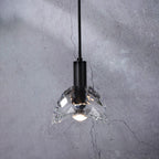 Dining Room Crystal Pendant Light Black