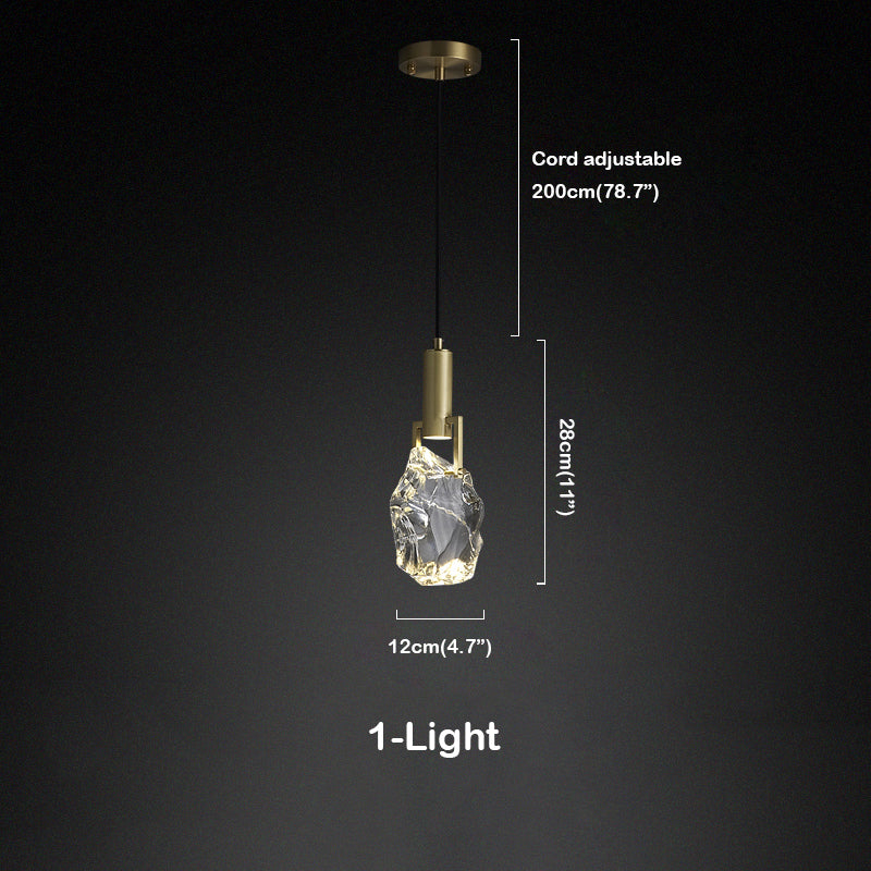 Iraegular Crystal Pendant Light