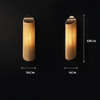 Modern cylindrical Aluminum Chain Tassel Wall Sconce