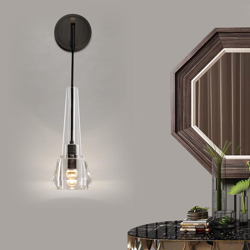 Apollin Lead Crystal Wall Sconce Modern Wall Lamp