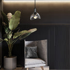 Dining Room Crystal Pendant Light Black