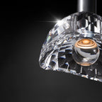 Dining Room Crystal Pendant Light Black