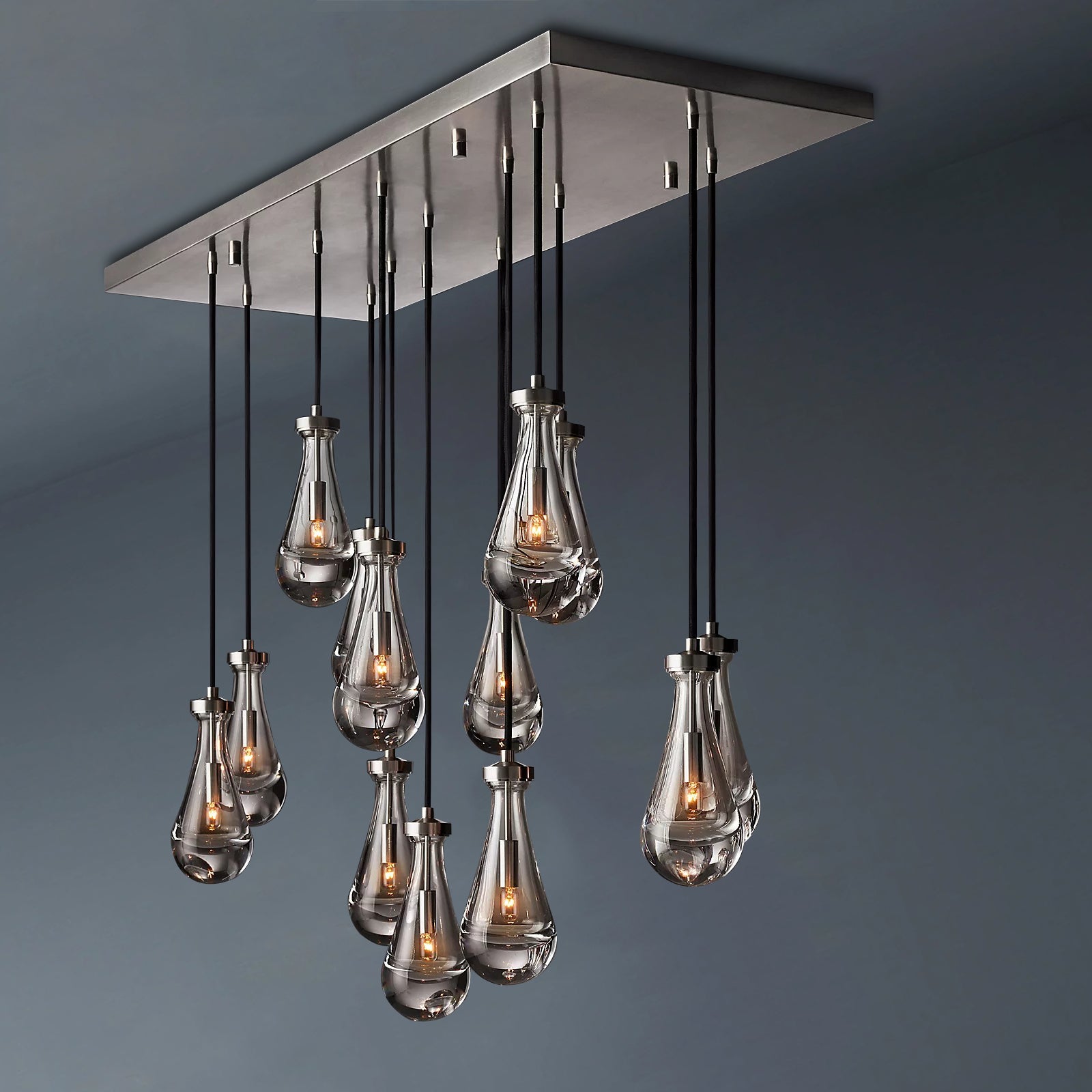 Raindrop Rectangular Chandelier 54