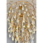 Branching Round Foyer Teardrop Chandelier