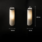 Modern cylindrical Aluminum Chain Tassel Wall Sconce