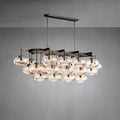 Curvette Clear Glass Linear Chandelier 72