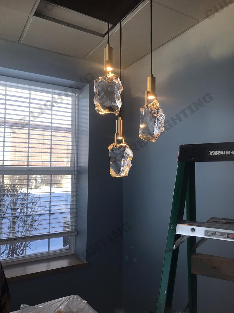 Iraegular Crystal Pendant Light