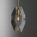 Yagern Faceted  Smoke Crystal Pendnt Light-konalight