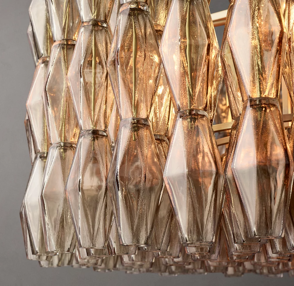 Mia Glass Round Chandelier 37 For Dinning Room