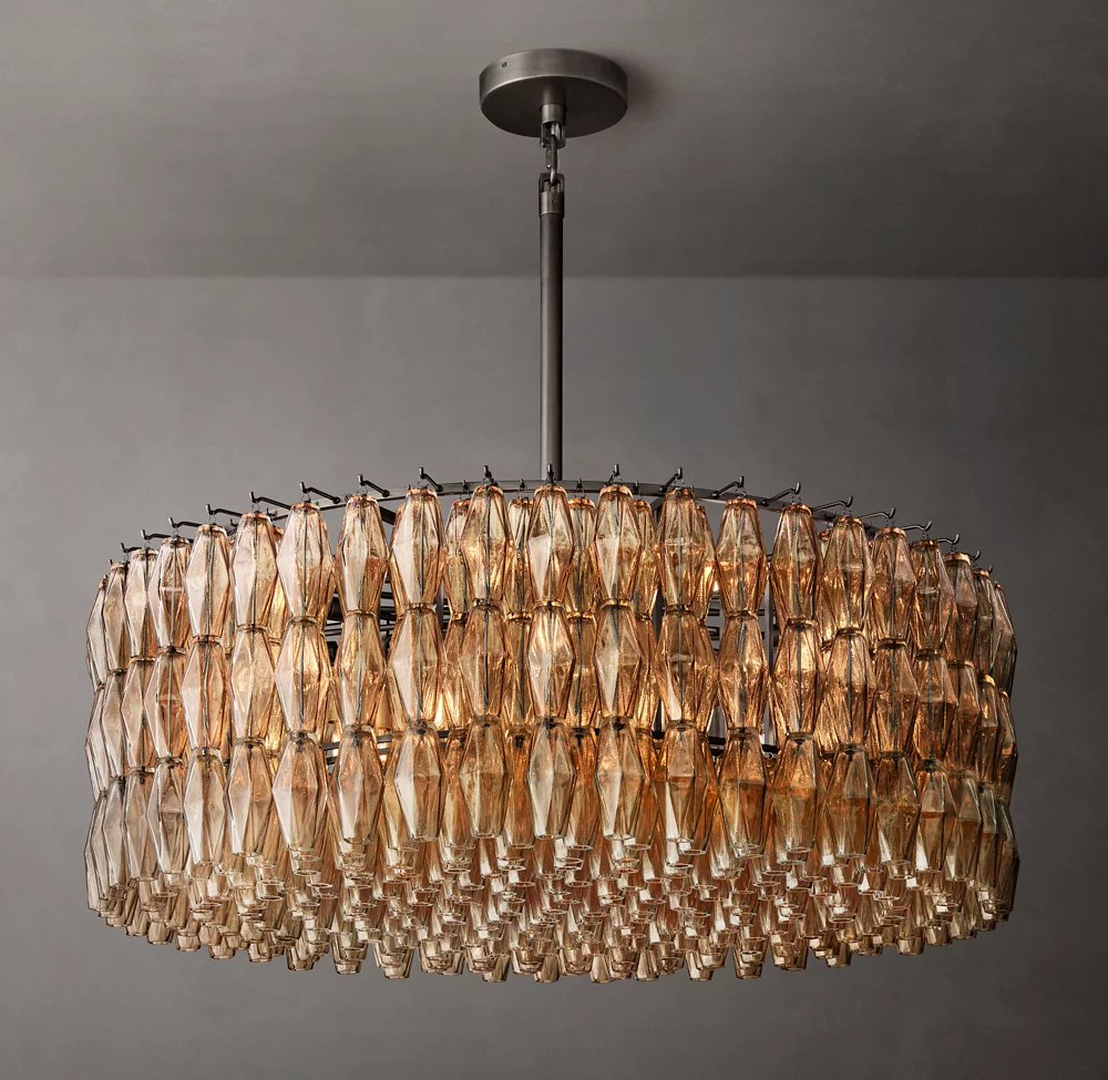 Mia Glass Round Chandelier 47 For Dinning Room