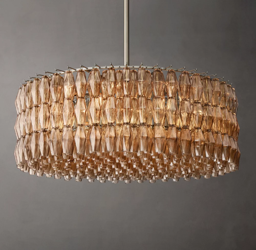 Mia Glass Round Chandelier 47 For Dinning Room