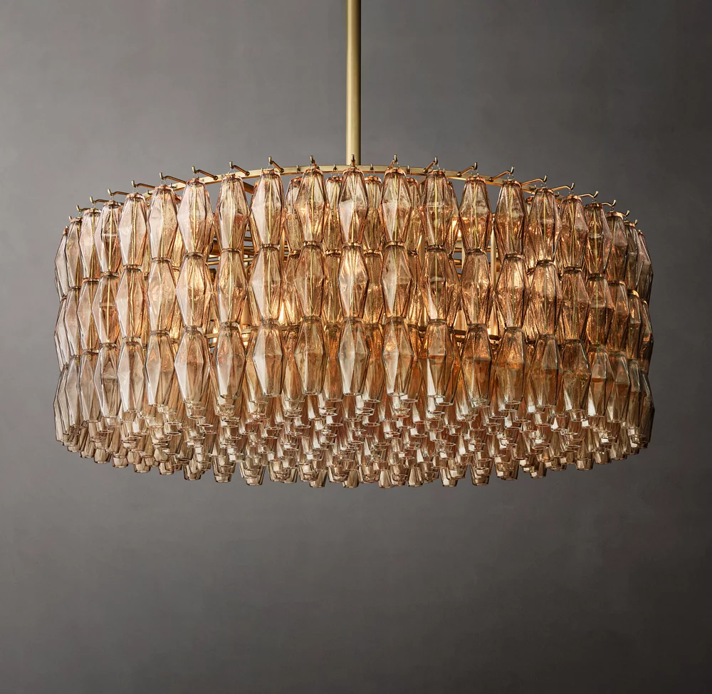 Mia Glass Round Chandelier 47 For Dinning Room