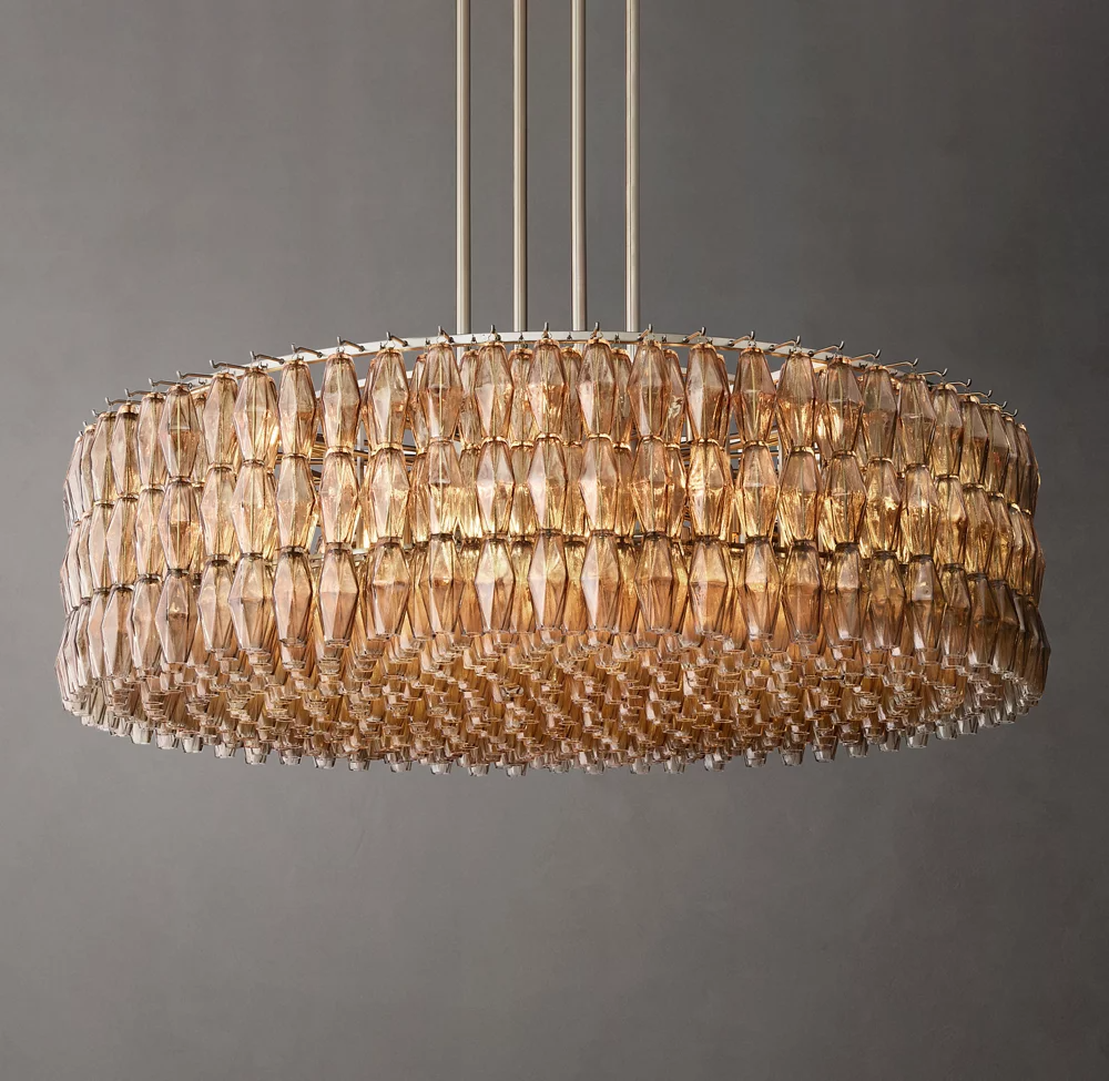 Mia Glass Round Chandelier 62 For Dinning Room