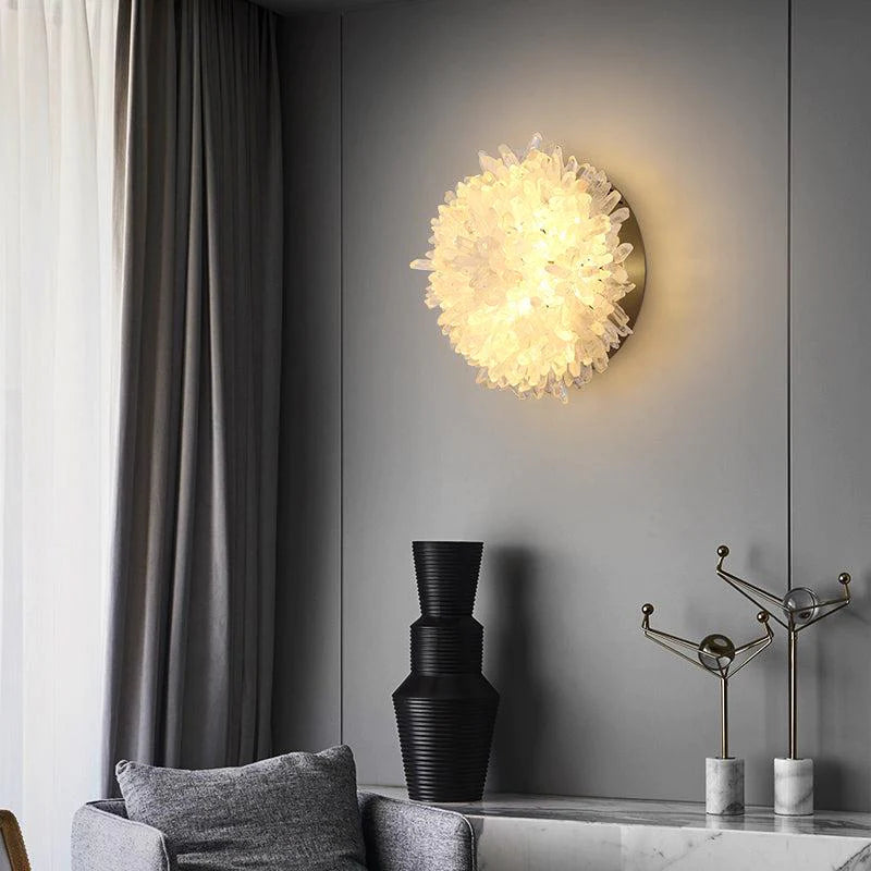 Romantic Crystal Sunflower Wall Sconce