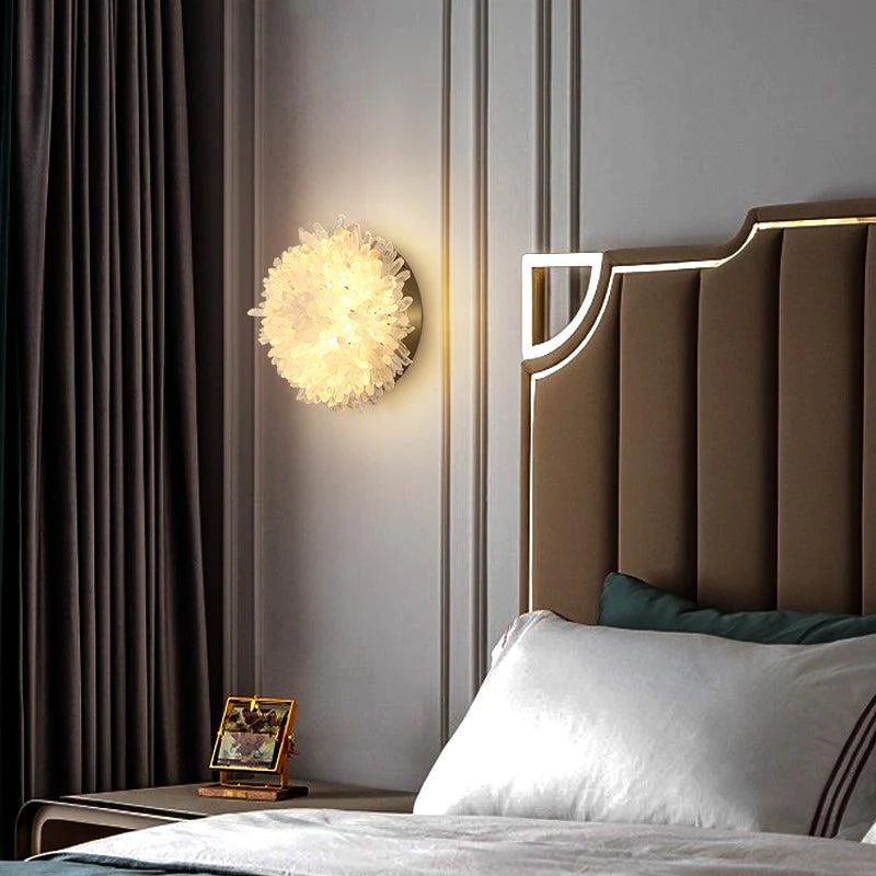 Romantic Crystal Sunflower Wall Sconce
